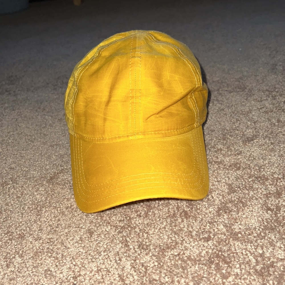 Mustard yellow baseball cap